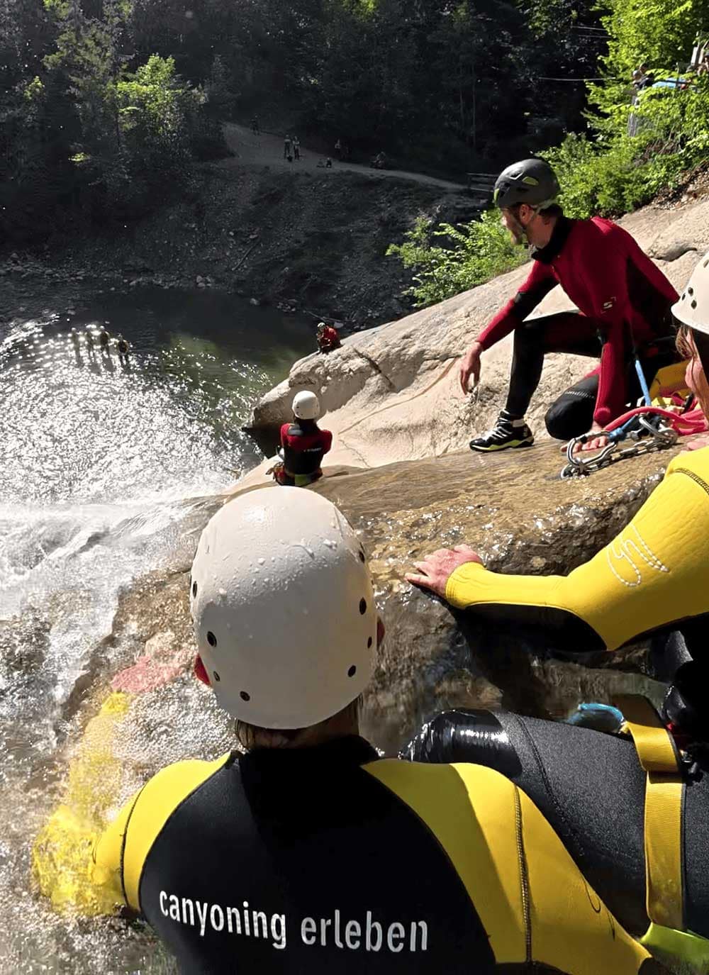 Natürliche Felsrutsche in der Starzlachklamm