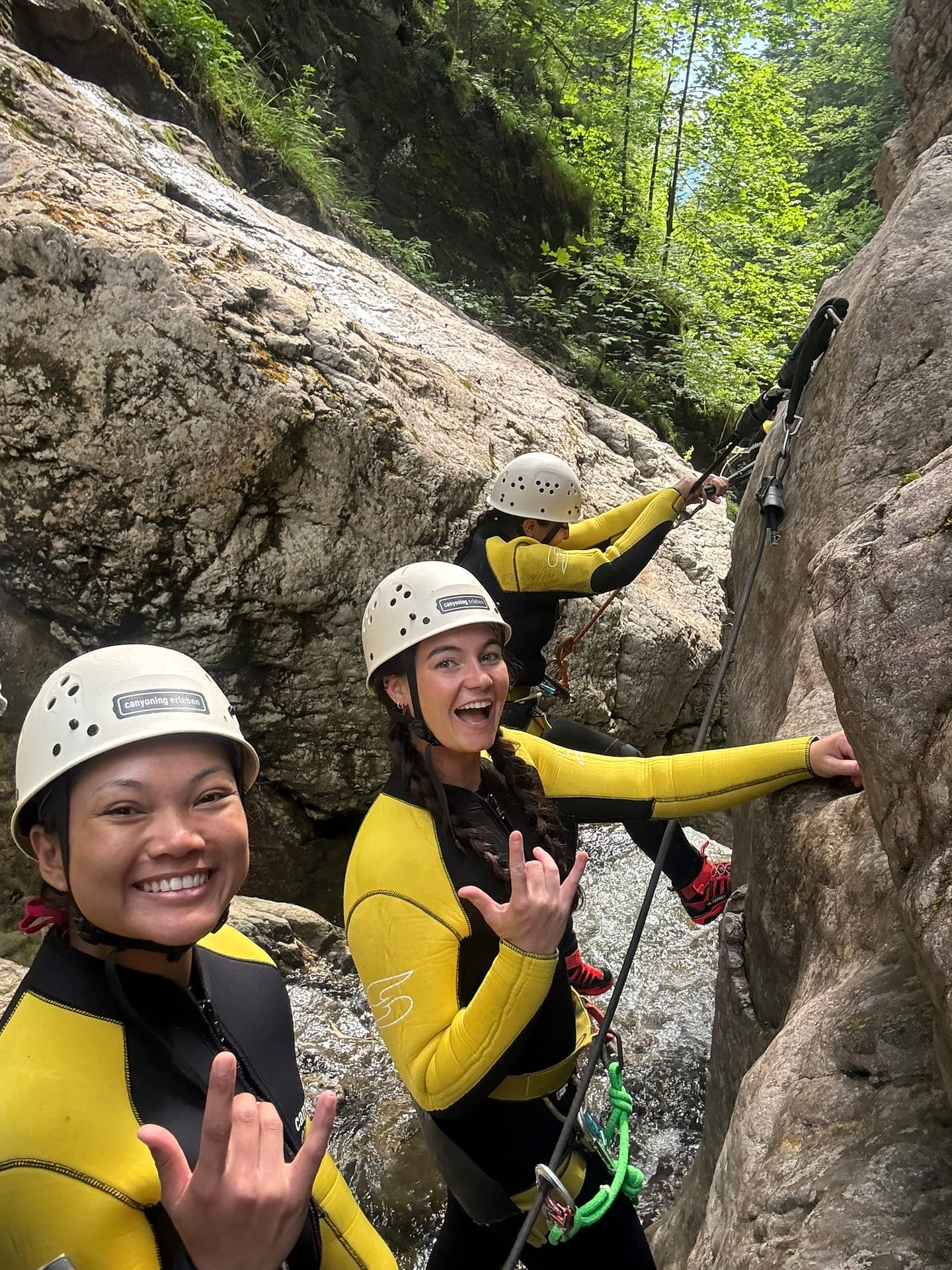 Firmen und Teams beim Canyoning im Allgäu